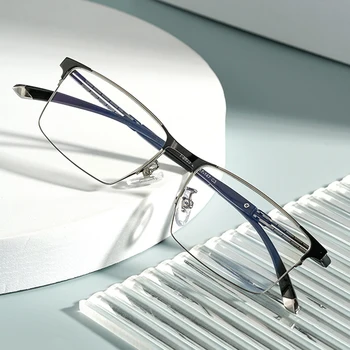 Saf Titanyum Gözlük Çerçeve Optik Reçete Gözlük Reçete Vakum Kaplama IP Elektronik Yeni Erkek Erkek İş Tarzı