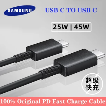 Samsung S22 S21 Ultra Tip C Tipe C Kablo USB3. 2 PD Hızlı Şarj 25w Galaxy S22 Artı 5G S20 S10 Not 20 10 A71 A51 A90 A53