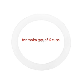 Silikon conta Halkası Esnek Yıkama Conta Halkası Replacenent 6 Bardak Moka Pot Espresso Mutfak Kahve makineleri Aksesuarları Parçaları
