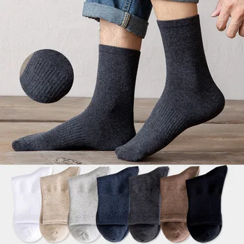 Sonbahar ve Kış Çorap Dikey Çorap erkek Orta tüp Çorap Tüm Maç Japon Düz Renk Pamuk erkek Nefes Çorap