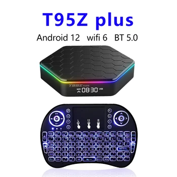 T95Z artı Android 12 TV Kutusu Allwinner H618 6K Çift Wifi 4GB64GB 32GB 2GB16GB BT5.0 H. 265 Küresel Medya Oynatıcı Alıcısı İle i8
