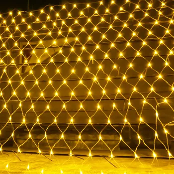 Thrisdar 3*2m 4.5*1.5 m 6*4M LED Net Örgü Peri Dize Işık Düğün Noel Tatil Arka Pencere Perde Net Işık