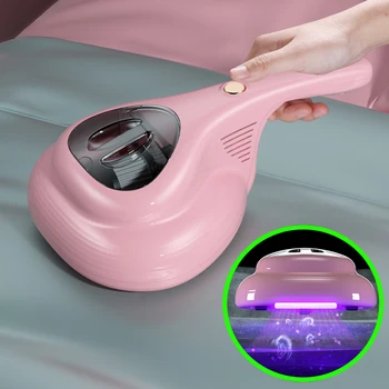 Ultraviyole Mite Kaldırma Aracı El Vakum 10000PA Elektrikli Süpürge Akülü Yatak Kanepe İçin Ayrılabilir Filtre