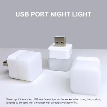 USB Gece Lambası Mini Boy LED Lamba Güç Bankası Şarj USB kitap ışıkları küçük Kare Okuma göz Koruma lambaları 3000-6500K