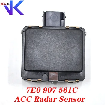 VW T6 arabalar için ACC radar sensörü radar ve brackt ACC Adaptif Cruise Control Radar Sensörü 7E0907561C 7E0 907 561 C