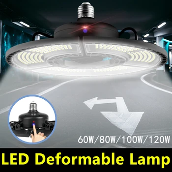 WENNI LED garaj ışığı E27 60W 80W 100W 120W UFO LED Lamba 110V E26 Deforme LED Ampul 220V Yüksek Lümen Ampul Fabrika