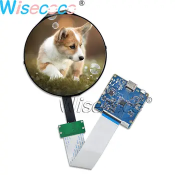 Wisecoco 5 İnç IPS Yuvarlak Daire Dairesel LCD Ekran 400nits 1080P Ekran 1080 * 1080 + MIPI USB Denetleyici sürücü panosu