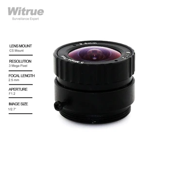 Witrue HD 3MP CCTV Lens 2.5 mm CS Dağı 1/2.7