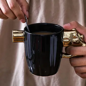 Yaratıcı Moda Kişilik Kupalar Modeli Tabanca Fincan Mayınlar Modelleme Fincan Kahve Kupa Süt Kupa sevgililer Günü Komik Hediyeler