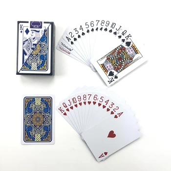 Yeni Oyun Kartları Plastik Bakara Texas Hold'em Poker Kartları PVC Poker Tahta Oyunları Kırmızı Ve Mavi Su Geçirmez Giyilebilir Kart Oyunu