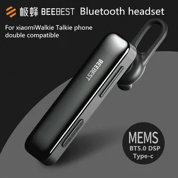 Youpin Beebest Bluetooth uyumlu interkom kulaklık 1s Ultralight 19g 125H Bekleme Walkie Talkie Kulaklık desteği
