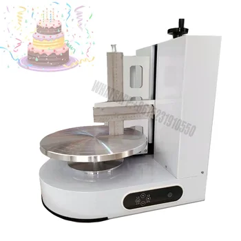 Yuvarlak Kek Krem Yayma Kaplama dolum makinesi Kek Ekmek Krem Dekorasyon Serpme Yumuşatma Makinesi