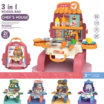Yılbaşı Hediyeleri Simülasyon Oyuncak Mutfak Süpermarket Mühendislik Araçları Makyaj Sırt Çantası Depolama Oyuncak Karakter Erkek Kız Çocuk Hediye