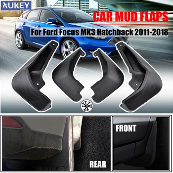 Çamur Flaps Ford Focus 3 İçin MK3 Hatchback 2011-2018 Ön Arka Çamurluklar Mudflaps Splash Muhafızları 2017 2016 2015 2014 2013 2012
