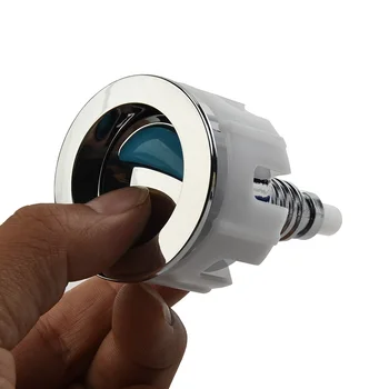 Çift sifonlu Tuvalet Su Deposu Yuvarlak Basma Düğmesi Pratik Su Tasarrufu ABS 38-49mm Diyafram Aralığı Sarnıç Banyo Tuvalet Anahtarı