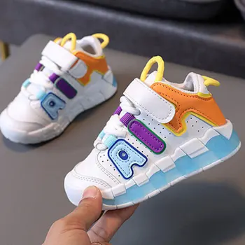 Çocuk spor ayakkabı Bebek Yumuşak tabanlı bebek ayakkabısı Sonbahar Kız Bebek Nefes Net Ayakkabı Moda Çocuk Ayakkabı Erkekler için 2022