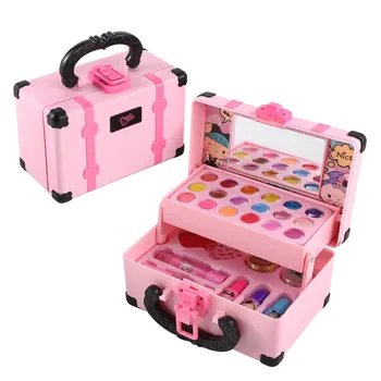 Çocuklar Makyaj Seti Kız Yıkanabilir Güvenli Kozmetik oyuncak seti Çocuk Makyaj Kozmetik Oyun Kutusu Oyun Seti Güvenlik toksik Olmayan Oyuncaklar