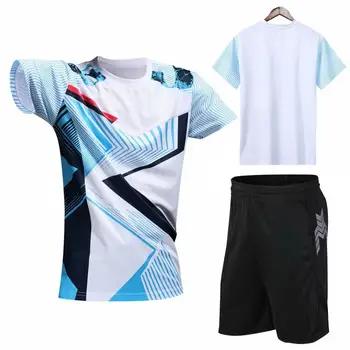 Üst Kiti Tenis formaları Erkekler Kadınlar Badminton T Shirt şort takımı Masa Tenisi Setleri Badminton Koşu spor takımları Ping Pong Giysileri